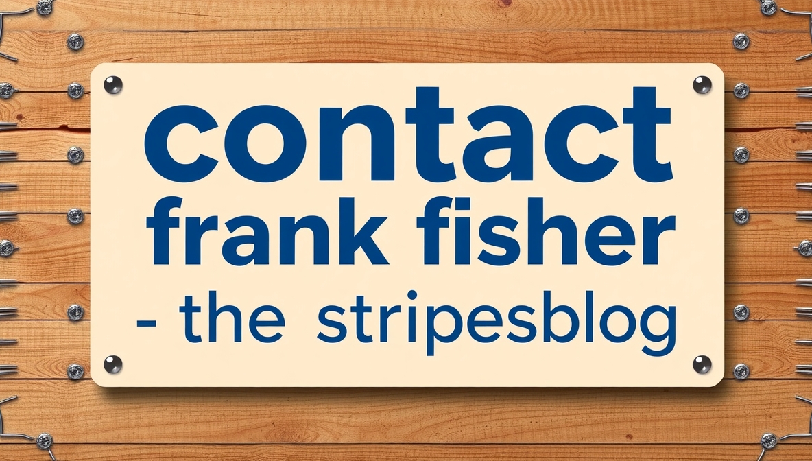 contact frank fisher thestripesblog