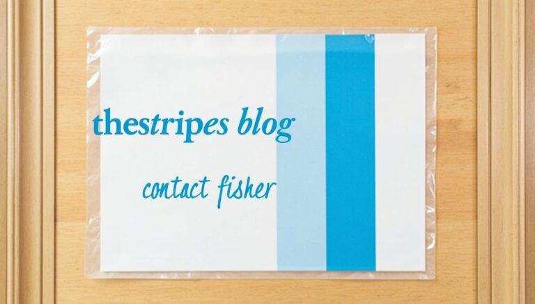 thestripesblog contact fisher